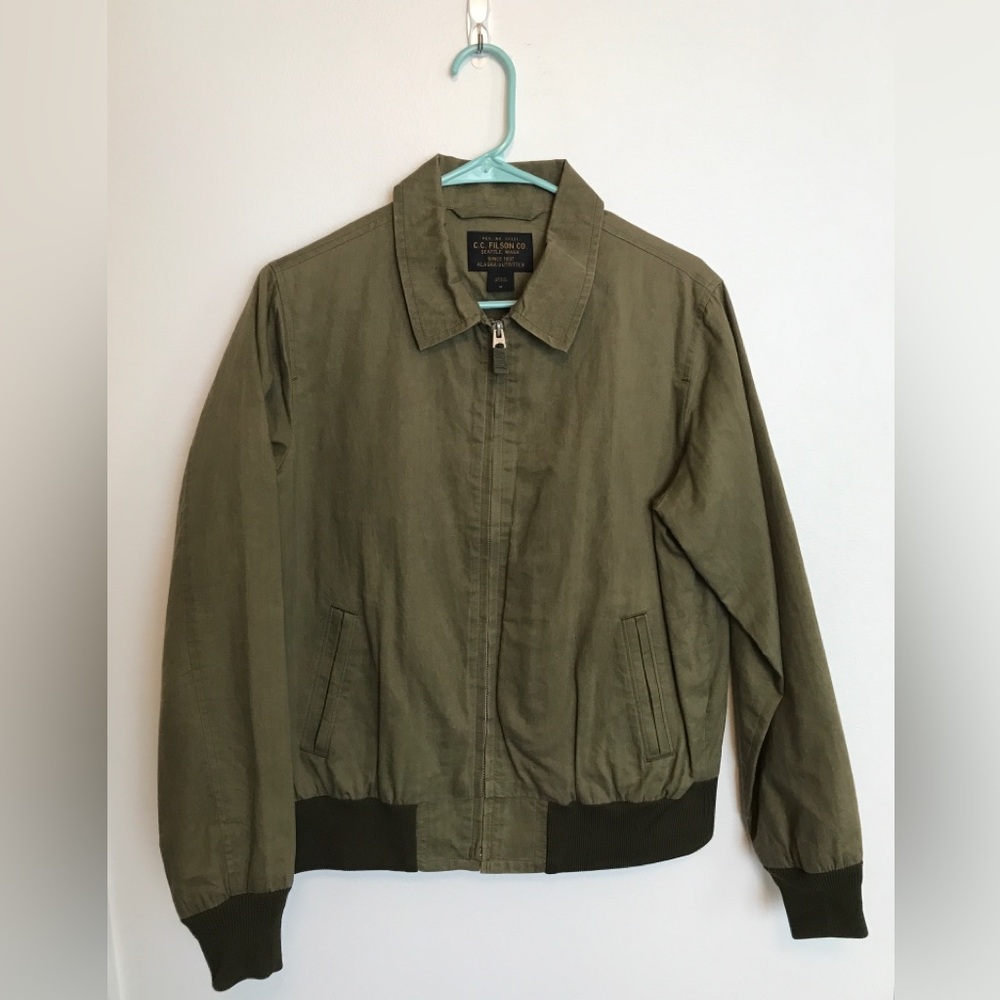 Filson Womens Lightweight Bomber Jacket M Full Zip